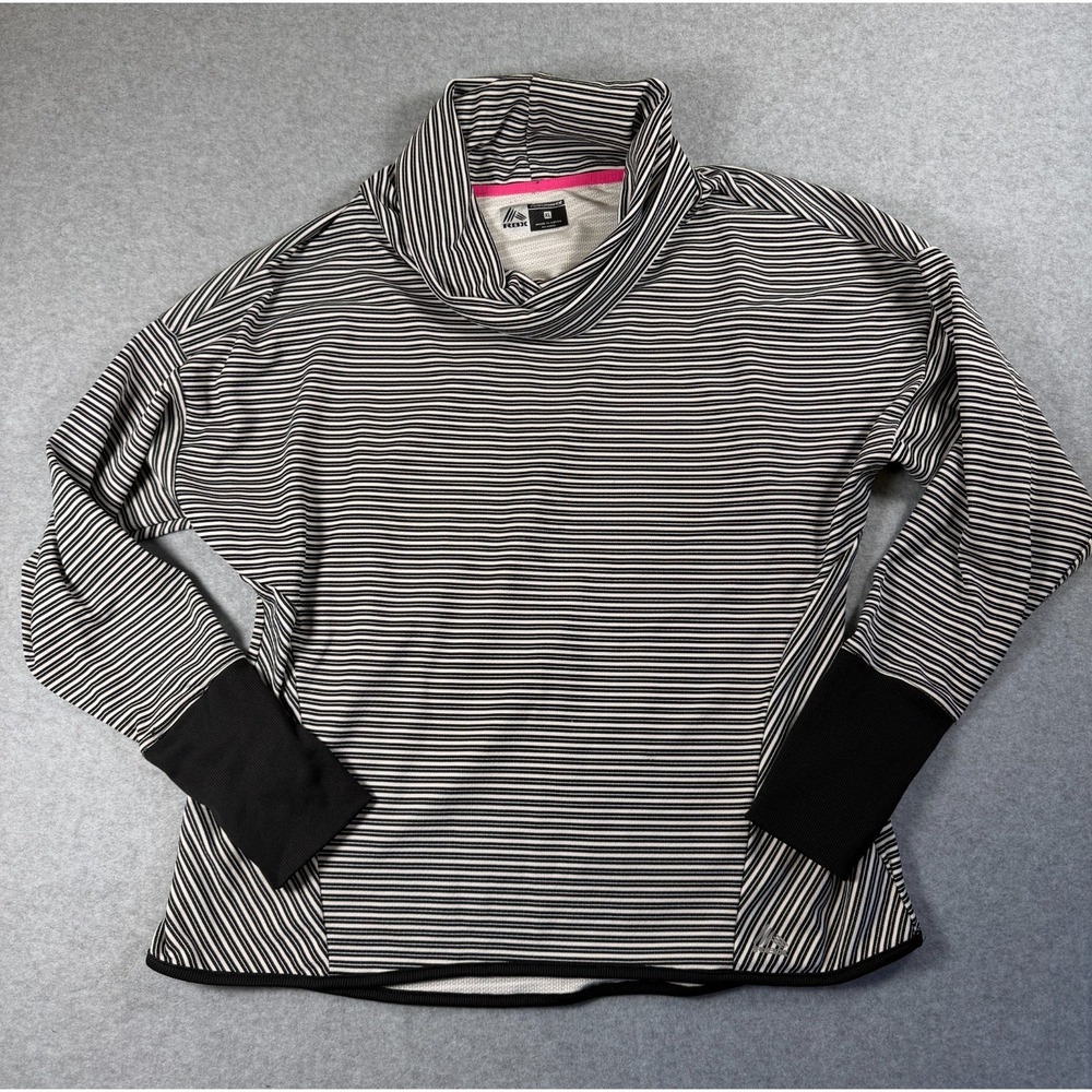 RBX Performance Women's Top XL‎ Cowl Neck Long Sleeve Striped Athleisure SKU 200